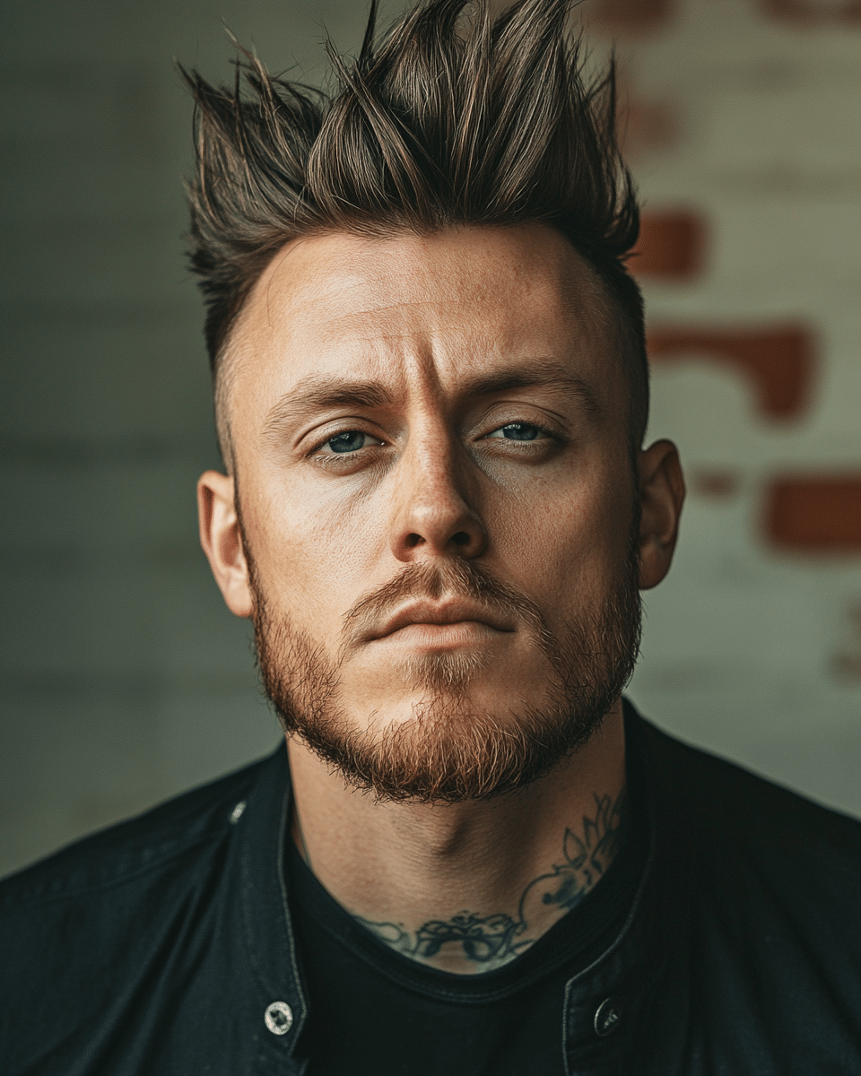 khaoula0921_A_STILL_OF_A_MAN_WITH_Faux_Hawk_with_Drop_Fade_A__1e984e07-56a7-411c-9556-51fd9aaf3250_3 15 Modern Short Hairstyles and Haircuts For Men