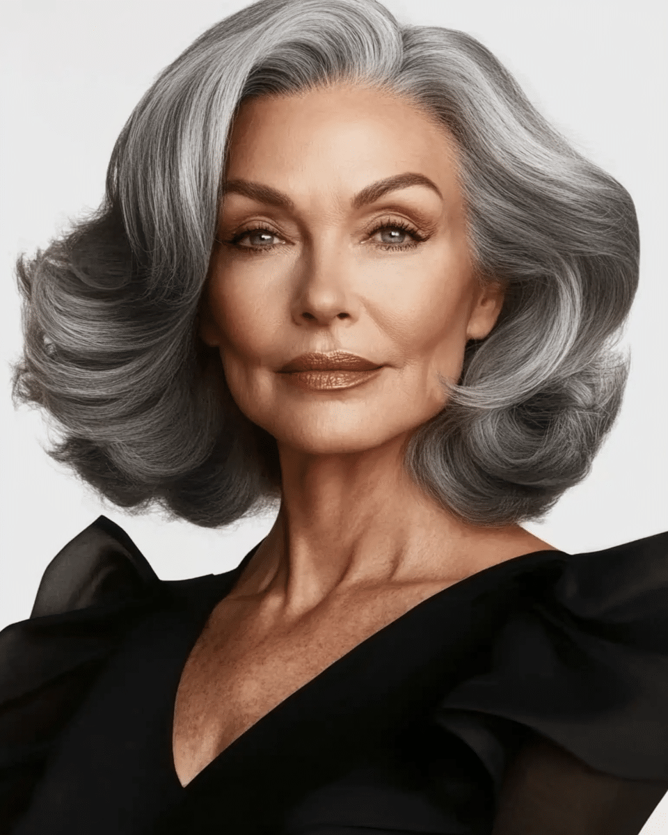 10 Sexy Chic Medium Wavy Hairstyles for Women Over 60