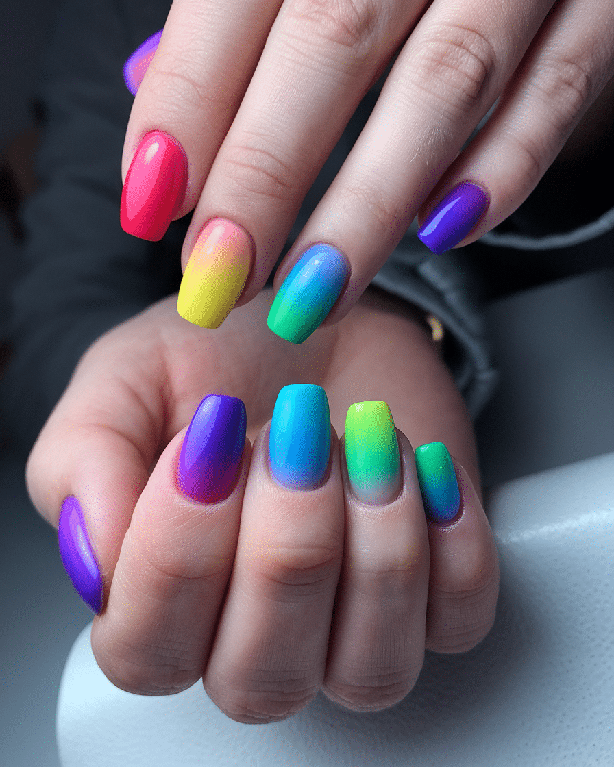 Embrace the Joy of Color: How Rainbow Nail Designs Spark Confidence and Creativity