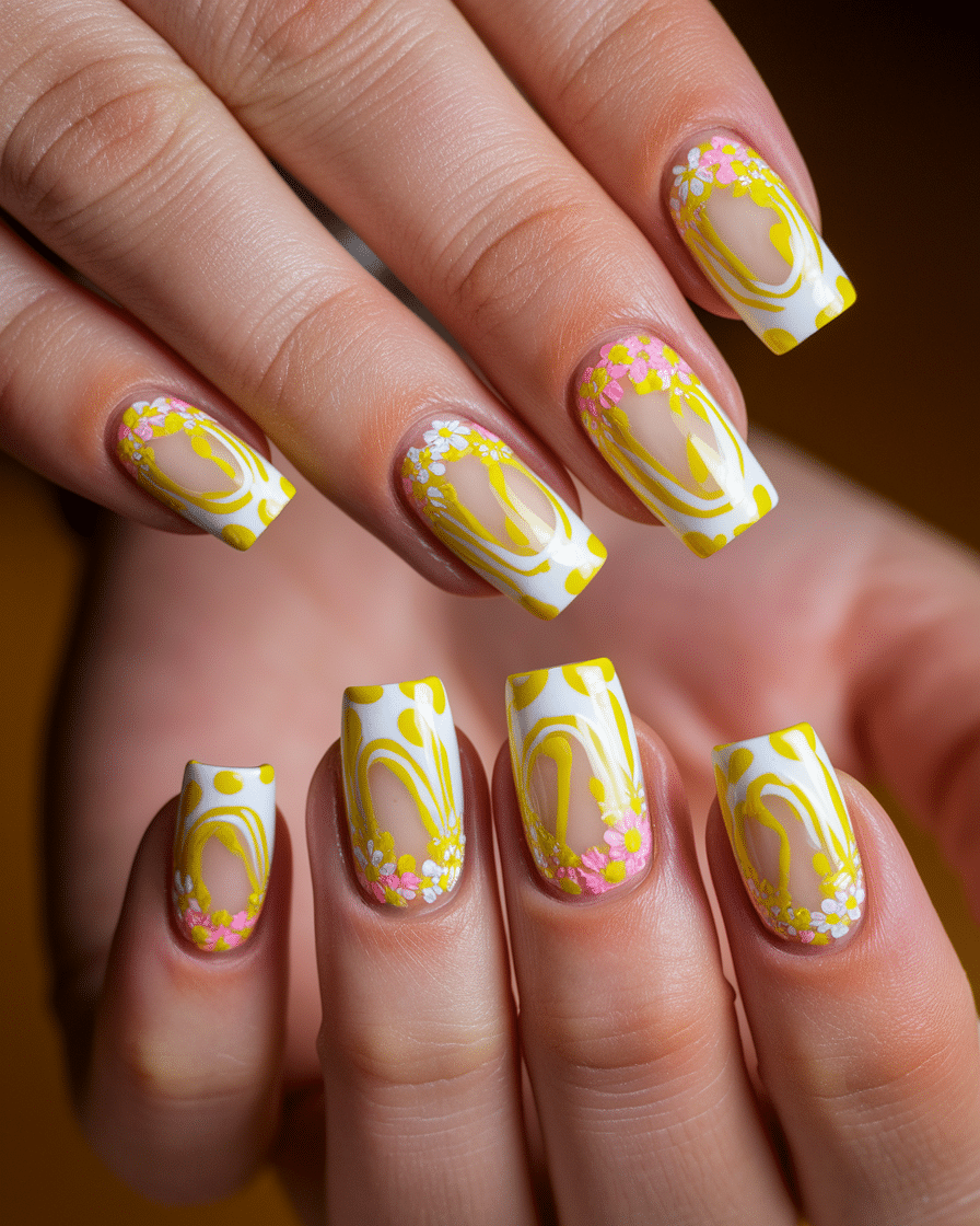 The Ultimate Guide to Bright Floral French Tip Nails for a Fresh, Feminine Look