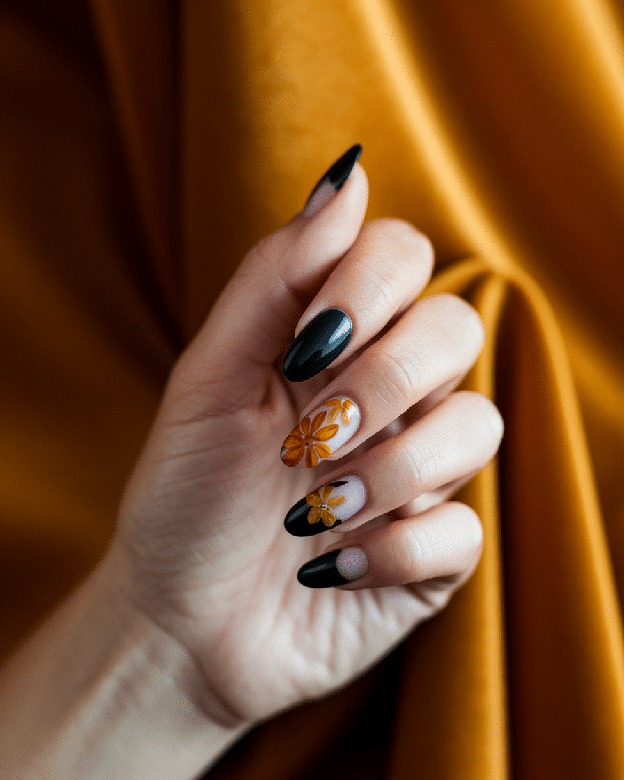 0001_2_a-beautifully-captured-photograph-of-a-g_U9G367woRSmmSTtf8xPJLA_BCah75Y0QLG4TlT2BMhE5Q Elegant Fall Nail Trends: Why Black French Almond Nails Are the Ultimate Seasonal Staple