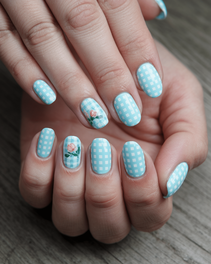 0001_3_a-photo-of-a-hand-with-gingham-pattern-n_Wapkg8-zTgqDyl5dNf06Wg_IjxvhWPDRziipEVi_ueBgQ Soft Spring Dreams: Cute and Simple Almond-Shaped Gel Nail Ideas to Try This Season