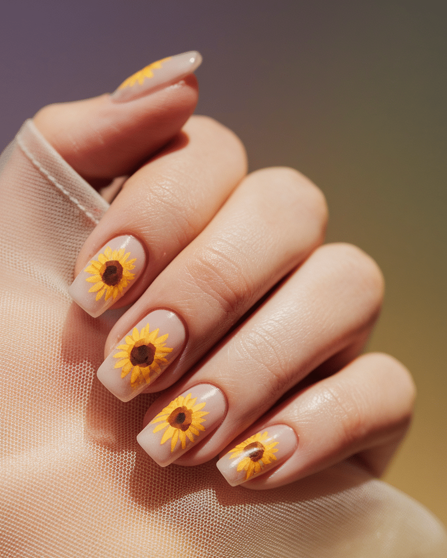 0001_4_a-close-up-shot-of-a-beautiful-hand-with_v3KBunpwRQeihHp__3ig7A_CfBP5fI2SiiuS_oeebVP8g_cover Embracing the Warmth of Autumn with Sunflower-Inspired Nails