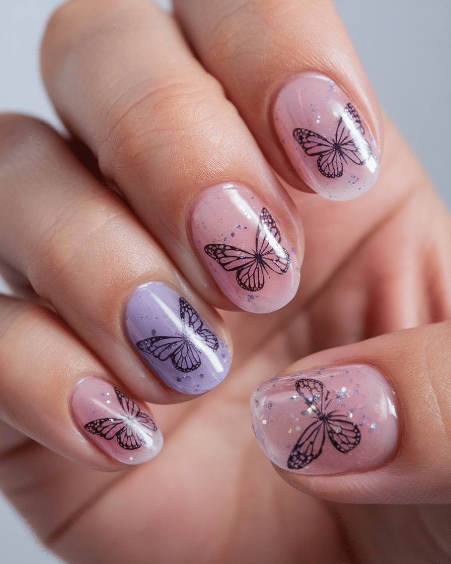 0002_4_a-close-up-photo-of-a-hand-with-nail-art_liwHFpqxQUCHIRASzlHOng_082gzqHIRd-W3-41zAkMdw Embrace the Magic of Spring with Butterfly-Inspired Nail Art