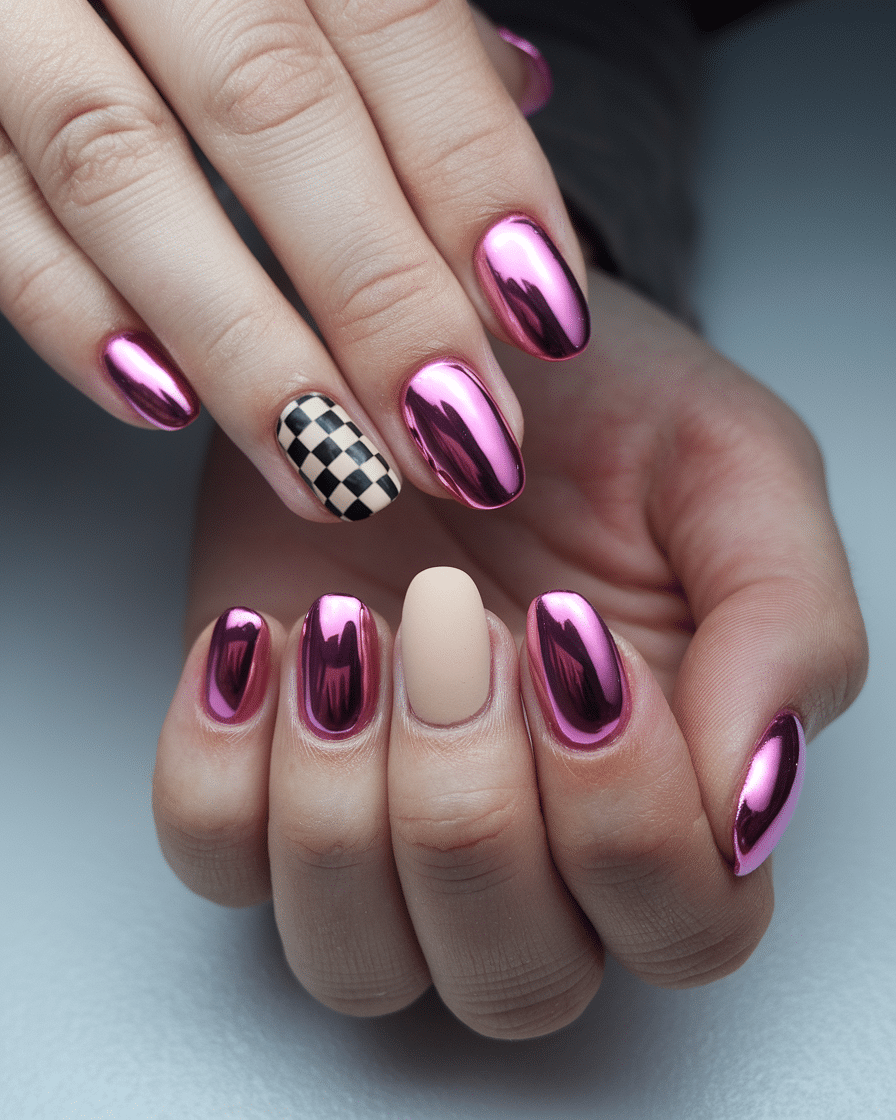 The Rise of Pink Chrome Nails: A Timeless Trend with a Futuristic Twist