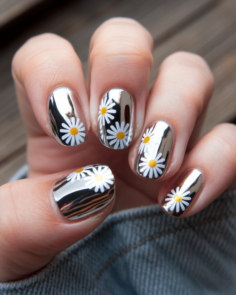 The Blooming Beauty of Daisy Nail Designs