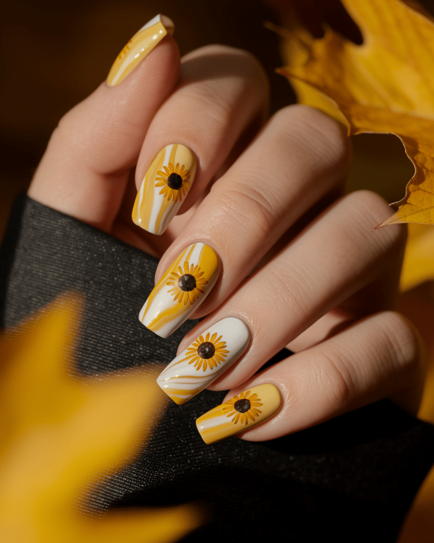 0003_1_a-close-up-photograph-of-a-beautiful-han_-4Z1qBz1TuOTH0ZZj4pA4A_2H3A-AsGQvuMGACLFSIirA_cover Radiant Floral Nail Art: Embrace Sunshine with Yellow Sunflower Designs