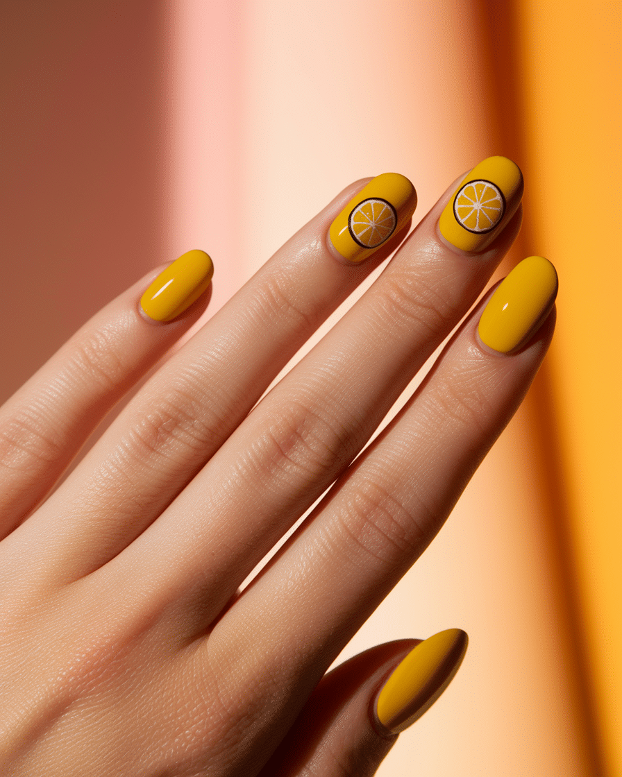 0003_1_a-close-up-photograph-of-a-beautifully-m_B0jaPYpxTyqsJlexHFN1FA_O_tjQ42RTZOhyA5SZWdPsA Bright and Beautiful: Why Yellow Short Nails Are the Ultimate Mood Booster