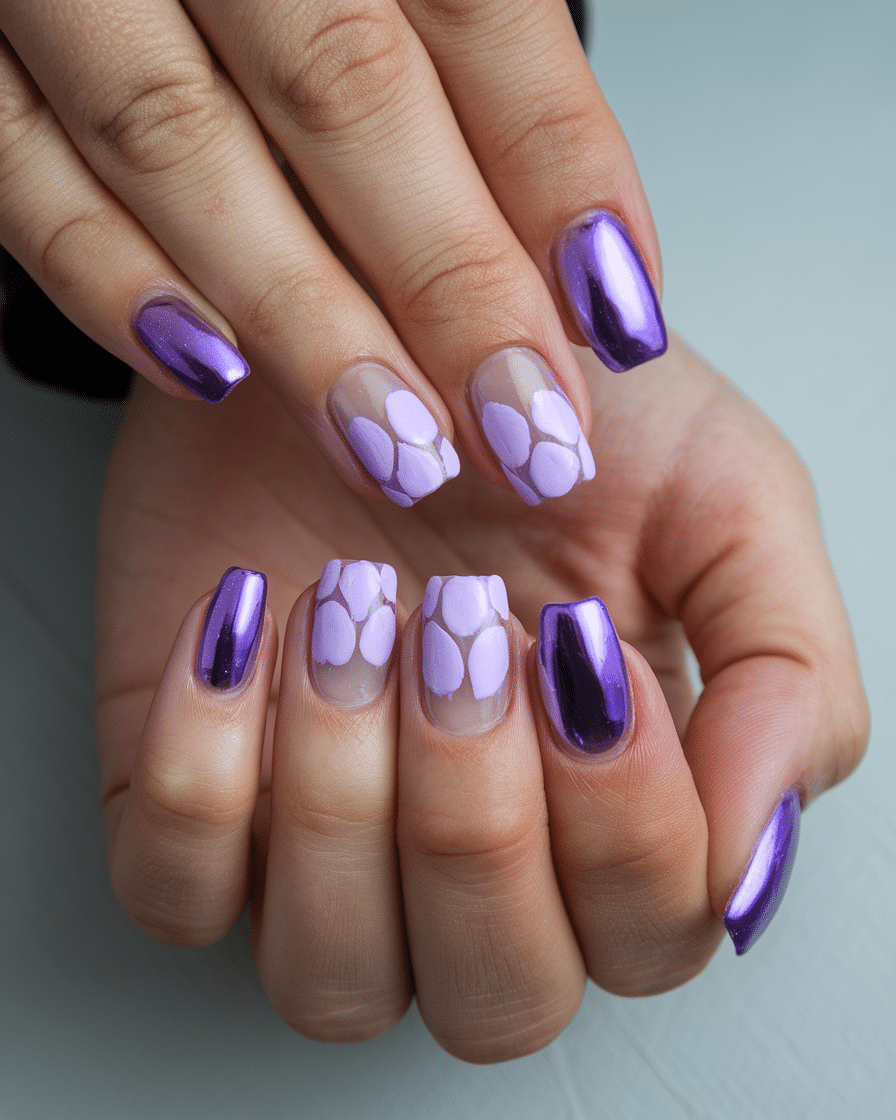 0004_2_a-still-of-a-hand-with-chrome-purple-nai_5ioi2xcqTMiAzhBBM-sAAQ_vv2UxPEdQ0mM8342UTr8vA Blooming Beauty: The Timeless Charm of Purple Floral Nails