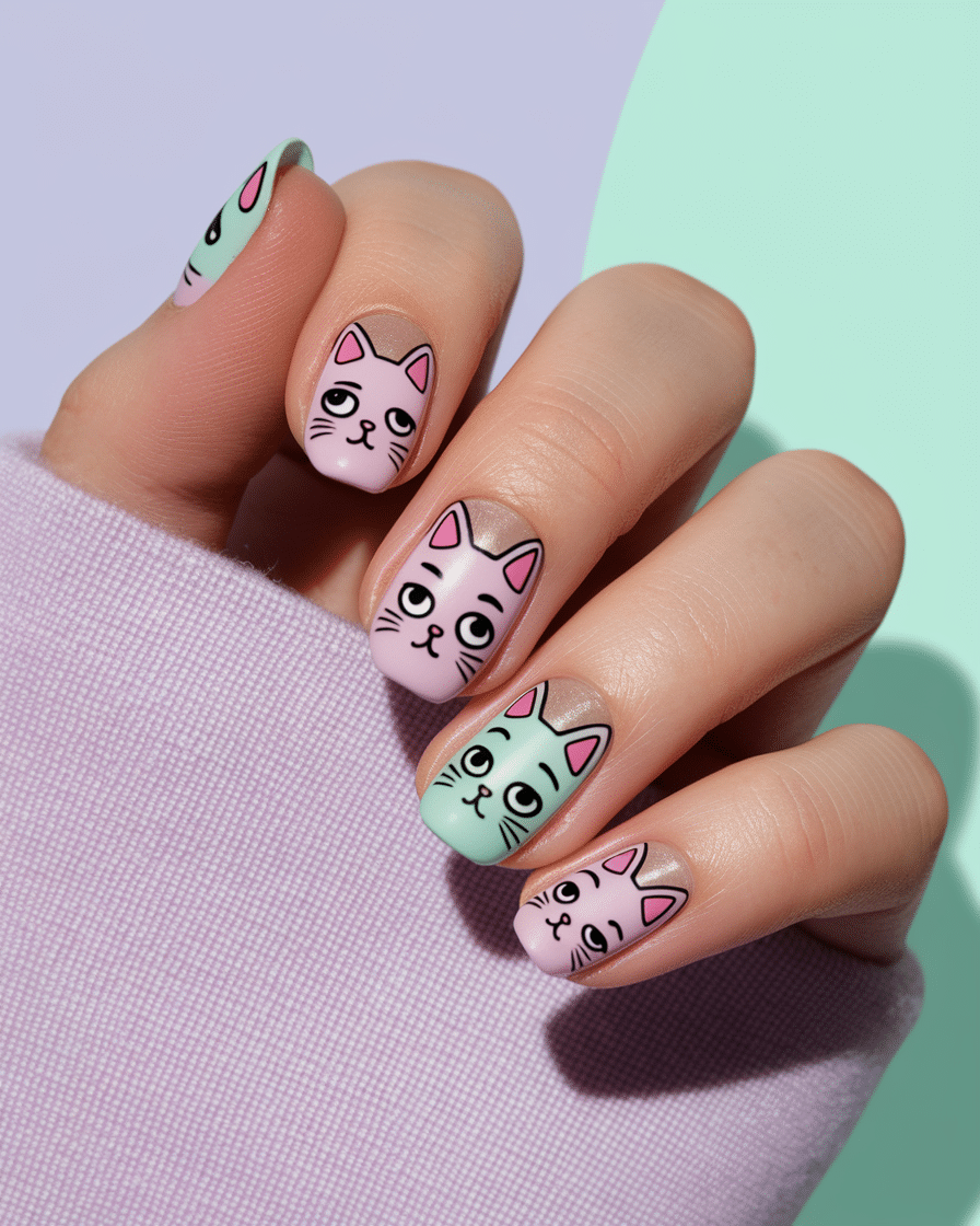 0005_1_a-close-up-photograph-of-a-beautiful-han_SDLsCJhpSzi52Hn9Ajk_QA_lvtSnJDVS5yapGF15oWthQ_cover The Ultimate Guide to Cat-Inspired Nail Art: Style, Personality, and Whiskered Charm