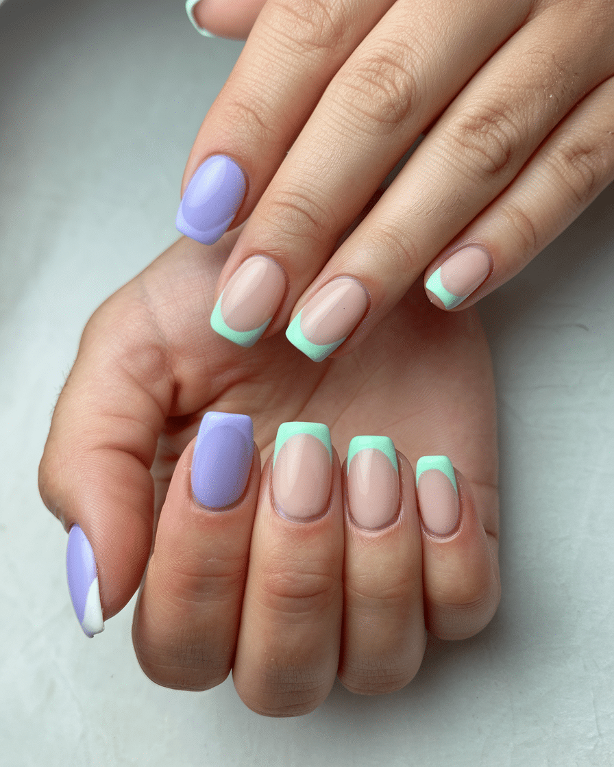 Timeless Elegance: The Allure of French Nail Designs on Almond-Shaped Medium Nails
