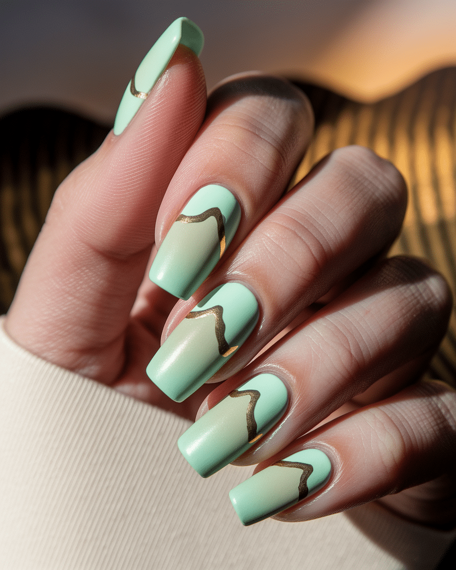 0006_2_a-close-up-photograph-of-a-beautifully-m_MhvuBbytSByMWyZBJS8lCQ_04ZF21IxT8Kmwu3ULTtXCA The Timeless Beauty of Mint Green Gradient Nails: A Soft and Sophisticated Trend for All Seasons