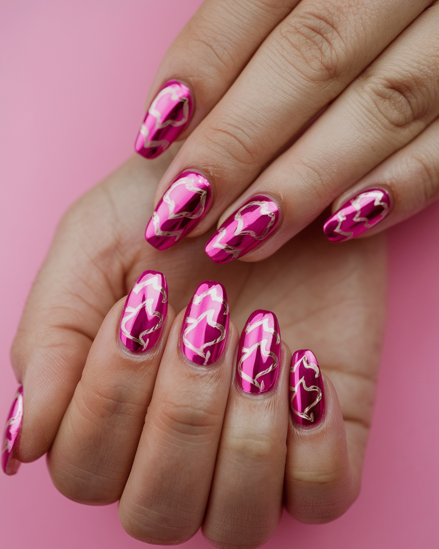 The Rise of Pink Chrome Nails: A Timeless Trend with a Futuristic Twist