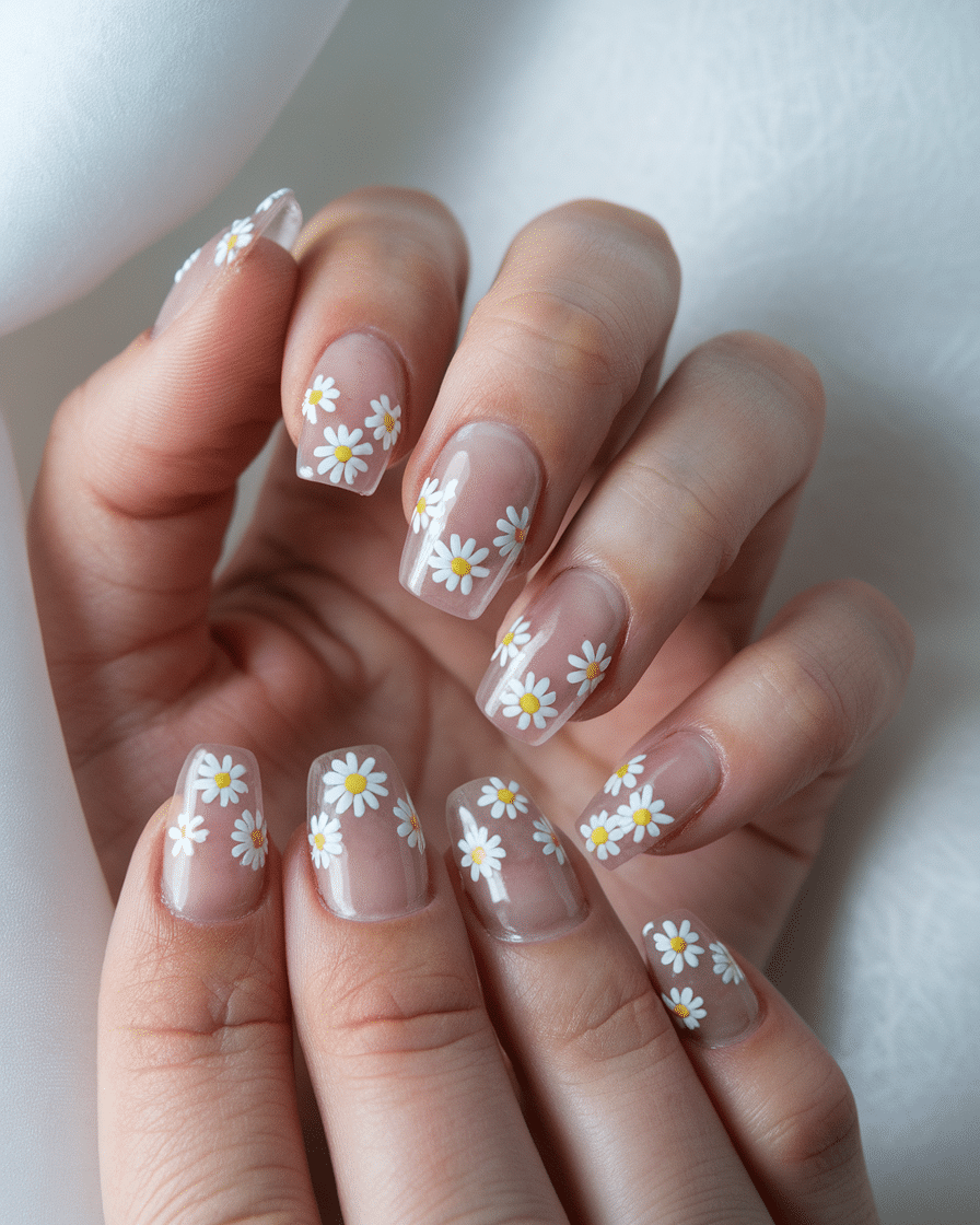 The Blooming Beauty of Daisy Nail Designs