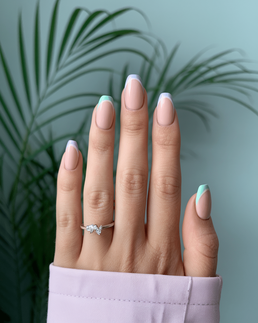 Timeless Elegance: The Allure of French Nail Designs on Almond-Shaped Medium Nails