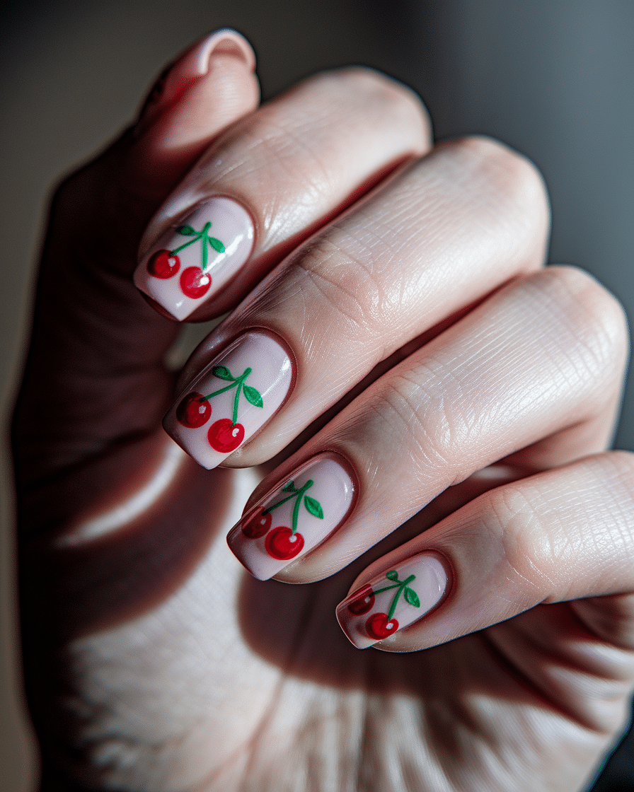 How to Elevate Your Look with Cherry French Tip Nail Designs