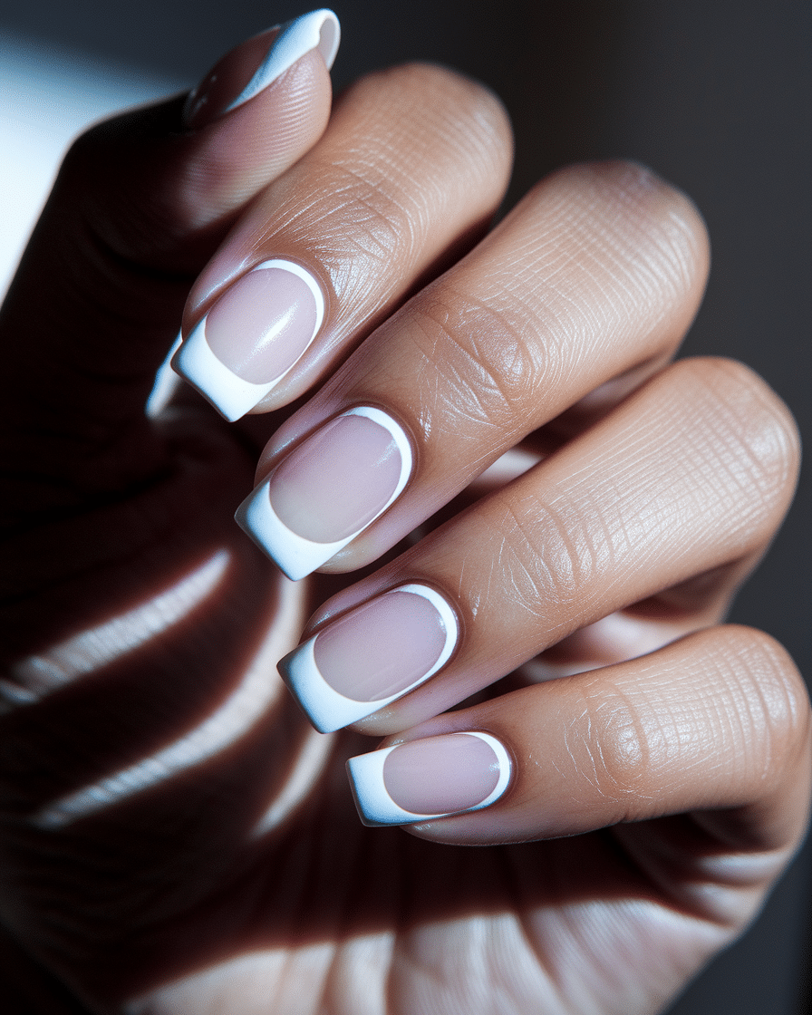 0007_4_a-close-up-photograph-of-a-beautiful-han_otEXVR0EQeKOpV-8rCn-kw_0Xa6VAryQdem2UZMv8Lt6g The Timeless Charm of French Nails: 2025’s Most Elegant Twist on Classic Beauty
