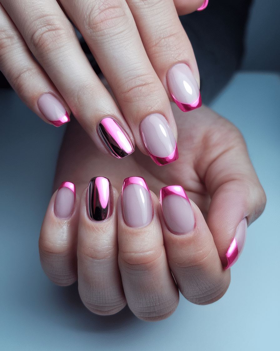 The Rise of Pink Chrome Nails: A Timeless Trend with a Futuristic Twist