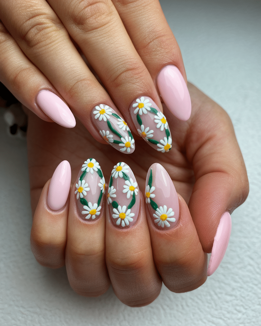 The Blooming Beauty of Daisy Nail Designs