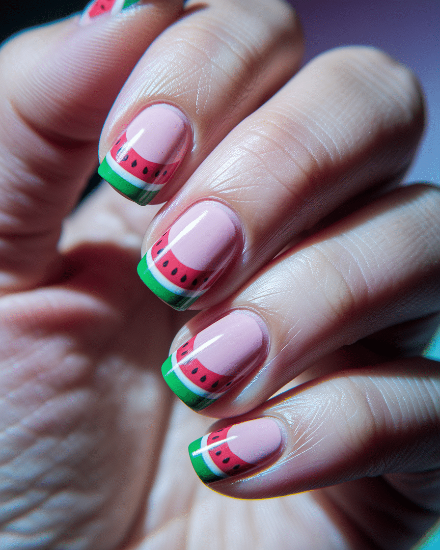 0008_2_a-close-up-photograph-captures-the-intri_pzbNh2LFQKK000WZrfDU0g_2EF7S9CeTSOJv8_n7b3Qbw Bright Summer Nail Ideas for Short Nails That Are Perfect for the Beach