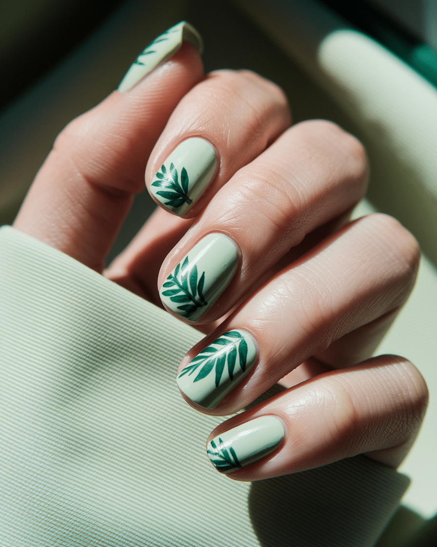 0008_2_a-close-up-photograph-of-a-beautiful-han_eaMNtQczR3OwUZZ1vEjDww_YjYD9yOkT3GTUESpNhF1Lg Fresh Green Nail Ideas for a Chic Spring and Summer Manicure