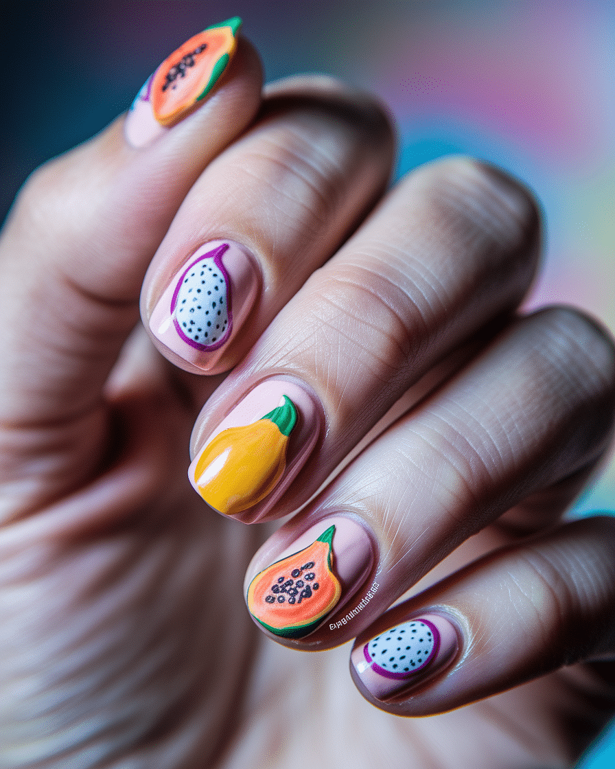 0008_2_a-close-up-photograph-of-a-beautiful-han_hRTDpkG2T9uHNOUpy5DCUw_d2E9R0pqTFOoOa1fn46_Rg Embrace the Island Spirit with Tropical Nail Art That Feels Like a Vacation