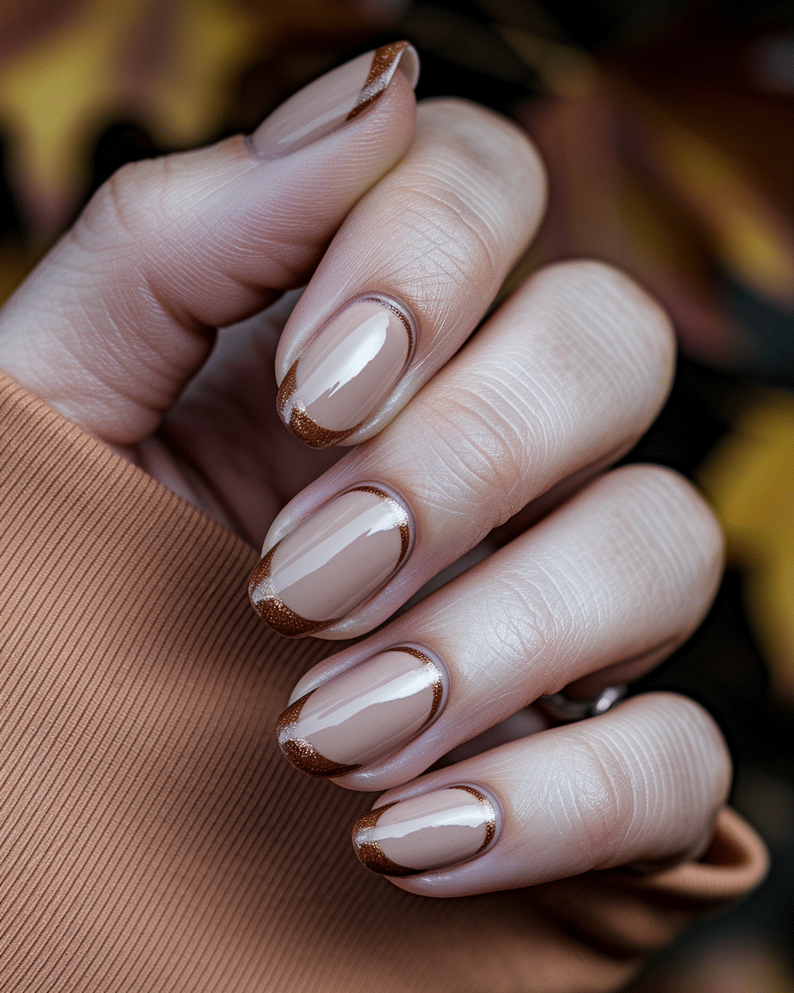 0008_3_a-close-up-photograph-of-a-beautifully-m_fz8olve7QoKG713EC0YfWA_t5wLQuskRJ2WeKQGxwc-oQ Chic French Nail Styles with a Caramel Twist for Spring