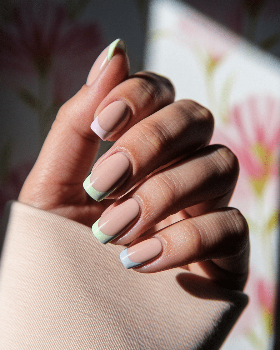 0009_4_a-close-up-photograph-of-a-beautiful-han_xYcxac6FRtWVMYPadxTxdQ_MBjtsxOqRfWREh2eEKrbBQ The Best Multicolor Nail Trends for Spring 2025 You’ll Absolutely Love