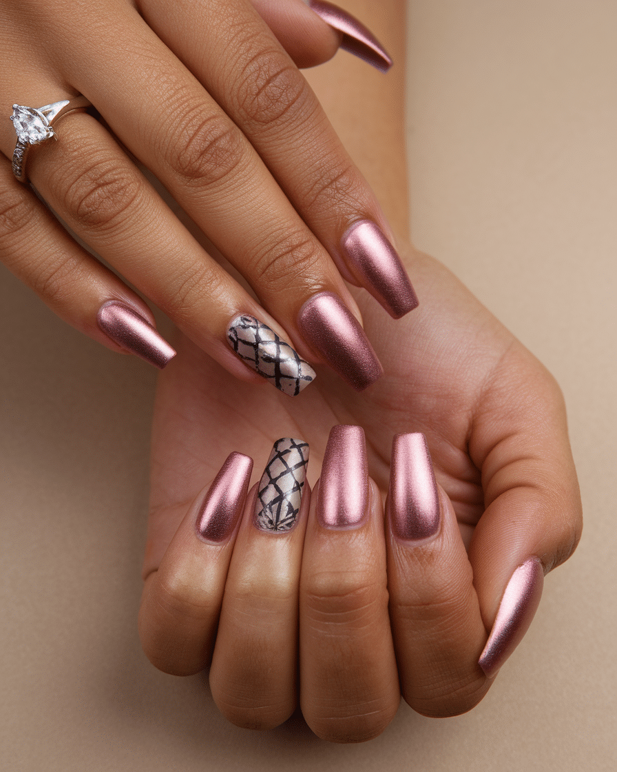 The Rise of Pink Chrome Nails: A Timeless Trend with a Futuristic Twist