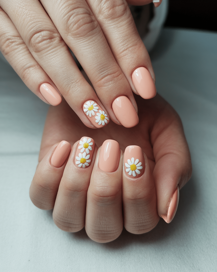 The Blooming Beauty of Daisy Nail Designs