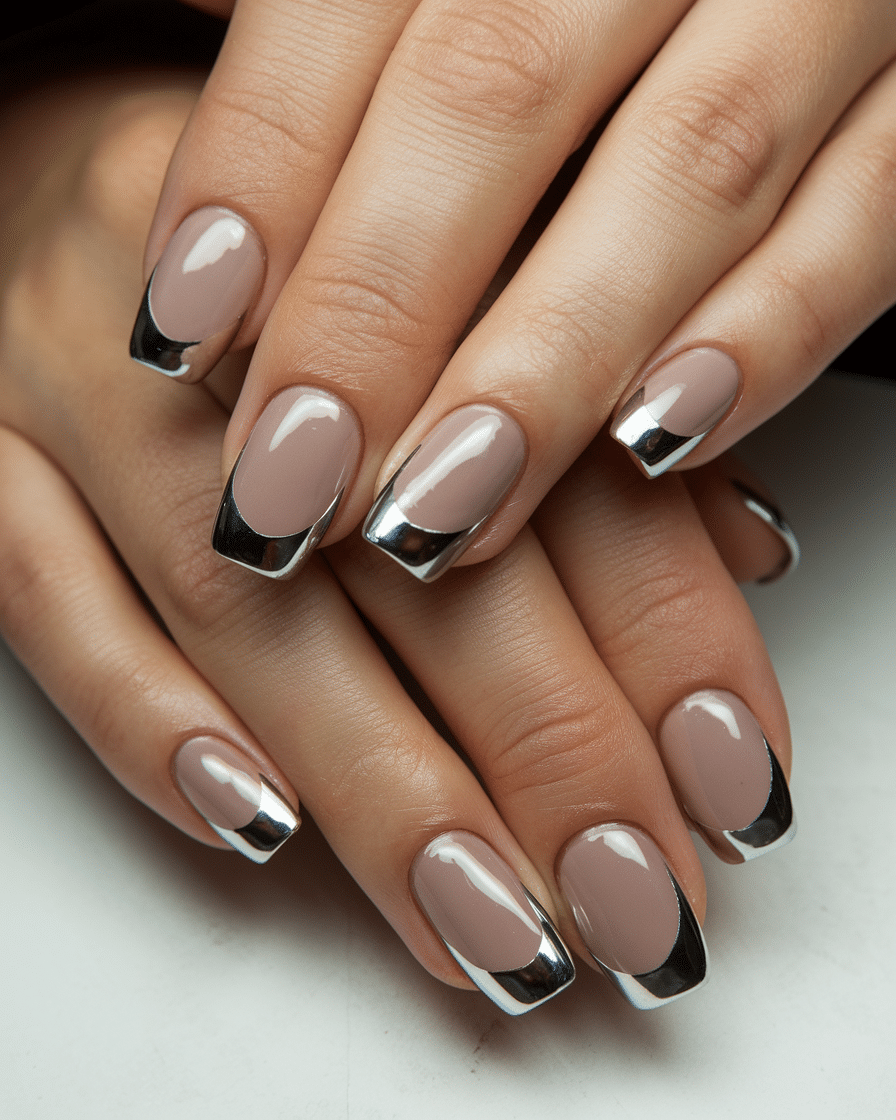 Timeless Elegance: The Allure of French Nail Designs on Almond-Shaped Medium Nails