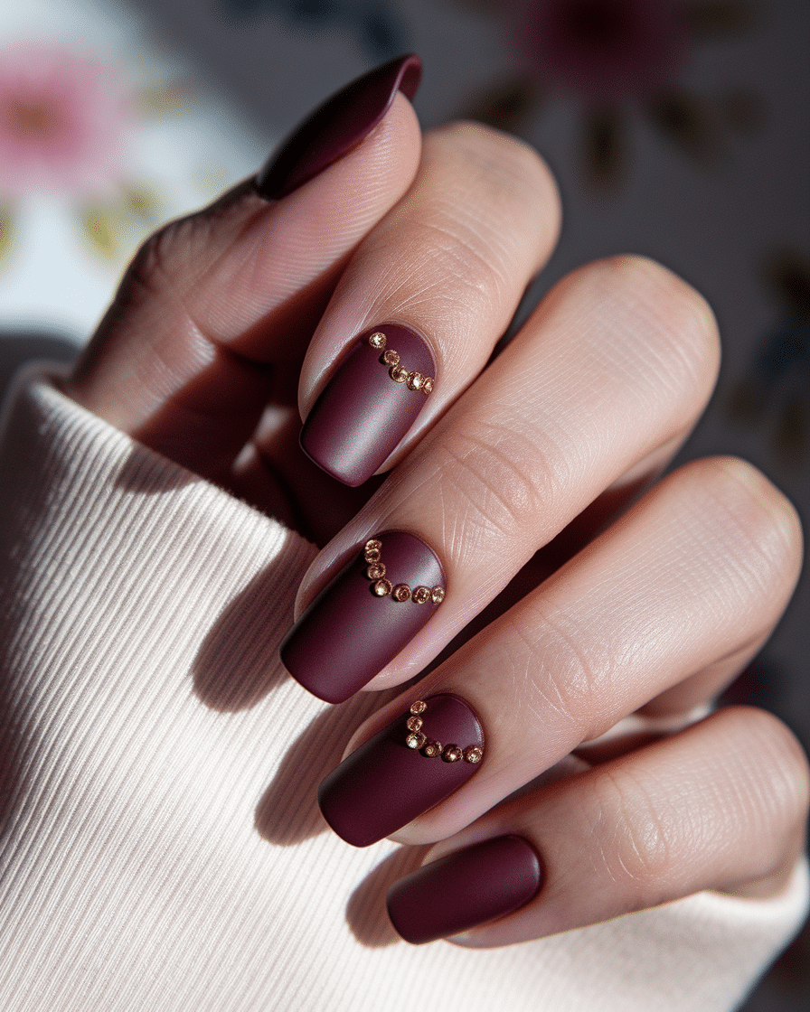 0011_2_a-close-up-photograph-of-a-beautiful-han_uZ-MAlrhSoiG4ECg436ltg_hZrBa-q1R1mA1bKXn0crFA Winter Nail Colors That Make a Statement: Burgundy and Gold Nails to Warm Up the Season