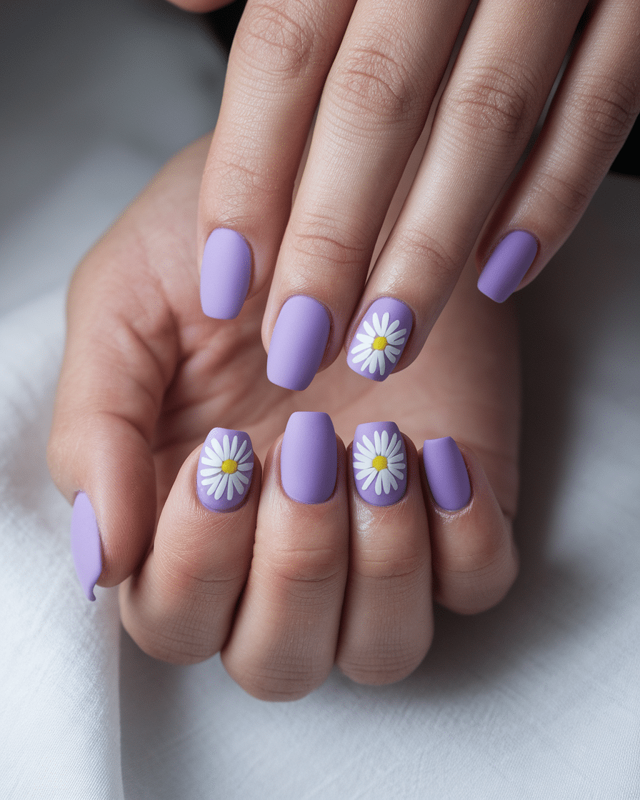 The Blooming Beauty of Daisy Nail Designs
