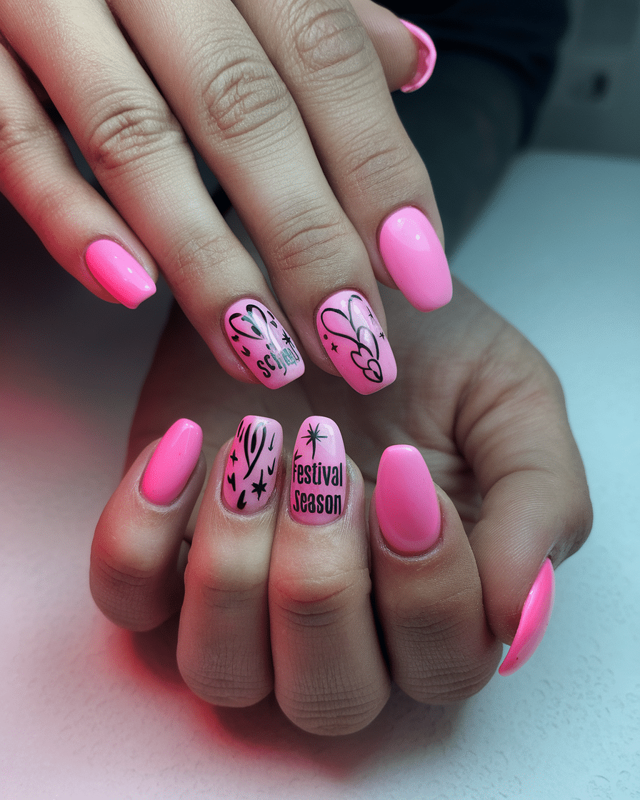 0011_3_a-photo-of-a-hand-with-neon-pink-to-soft_jFmnv3MXRXqYdXmfwDd2Uw_p5k0ZxKuQ52FqHsuc3rziw 18 Dreamy Spring Nail Color Ideas to Try in 2025