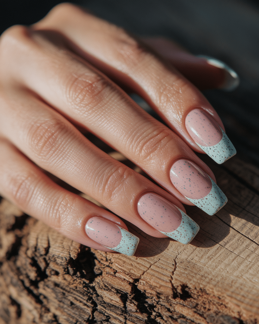 0011_4_a-close-up-photograph-of-a-beautiful-han_tvVt-cUjQjG1t3ckoHTRFg_7uUlbk-oQ02Api2as3fmVg The Joy of Spring Nails: Embracing the Beauty of Soft Colors and Speckled Art