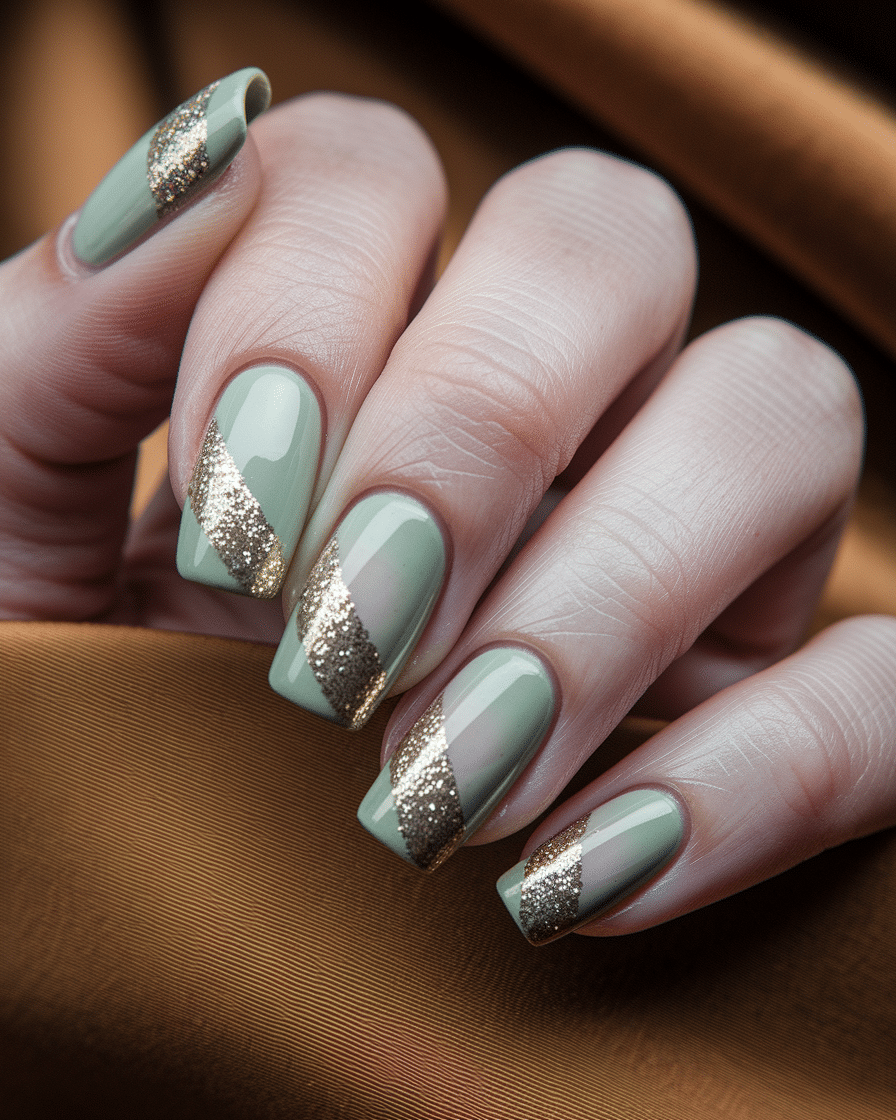 0012_2_a-beautifully-captured-photograph-of-a-h_IsYjuV0XRMiPURBkgkGRcg_Y_RRWNz4TOm-sRGwsywp5Q Elegant and Earthy: The Rise of Soft Green French Nails with Glitter Accents in 2025