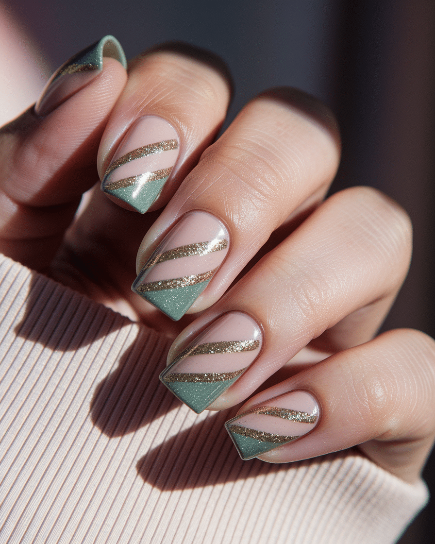 0012_3_a-beautifully-captured-photograph-showca_Q8JtiK2-TiGif3-Soh7OzA_Y_RRWNz4TOm-sRGwsywp5Q_cover Elegant and Earthy: The Rise of Soft Green French Nails with Glitter Accents in 2025