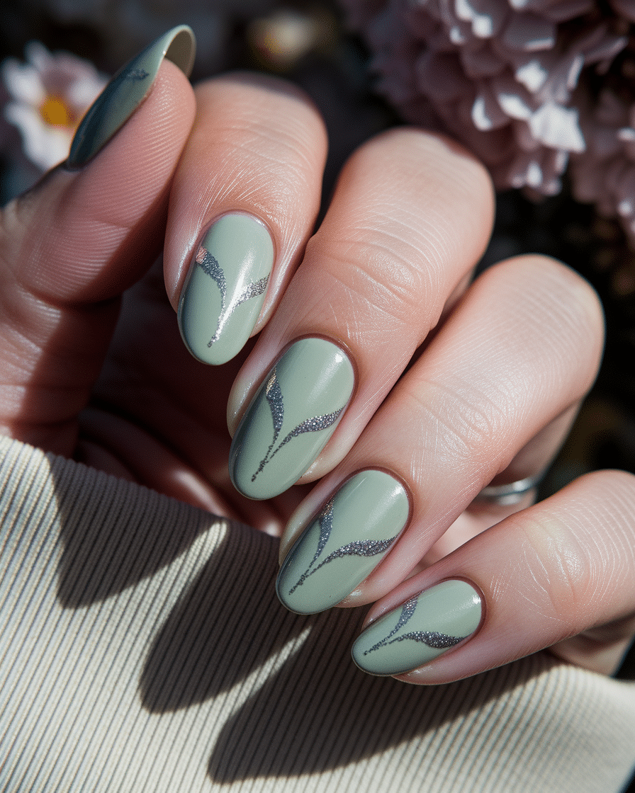 The Allure of Green Cat Eye Nails: A Stunning Choice for Short Almond Styles