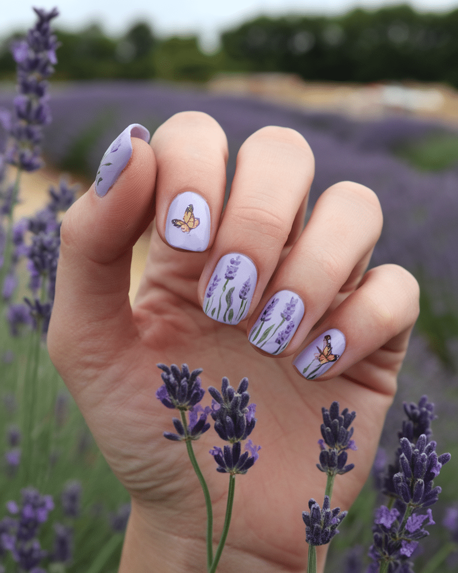 0012_3_a-photo-of-a-hand-with-lavender-toned-na_XaLrUVmJR-2LAzg57pMQFQ_Yva4r_e5SfK9KW9WLyuBqA Embrace the Magic of Spring with Butterfly-Inspired Nail Art