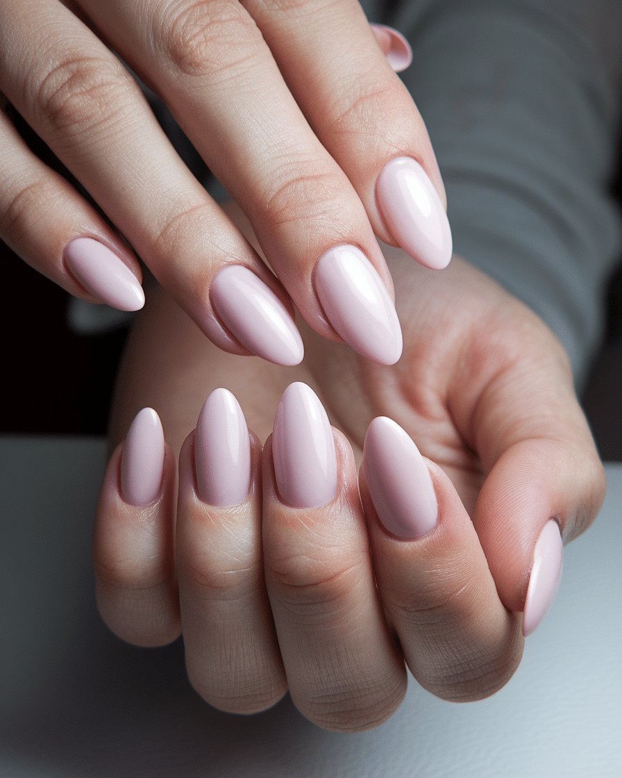 0013_4_a-photo-of-a-hand-with-soft-pink-almond-_z_-IeDOGRiORpC9xMRuyoQ_E_28jzIJQ3GvyniK92A35A Timeless Elegance: Nail Designs That Never Go Out of Style
