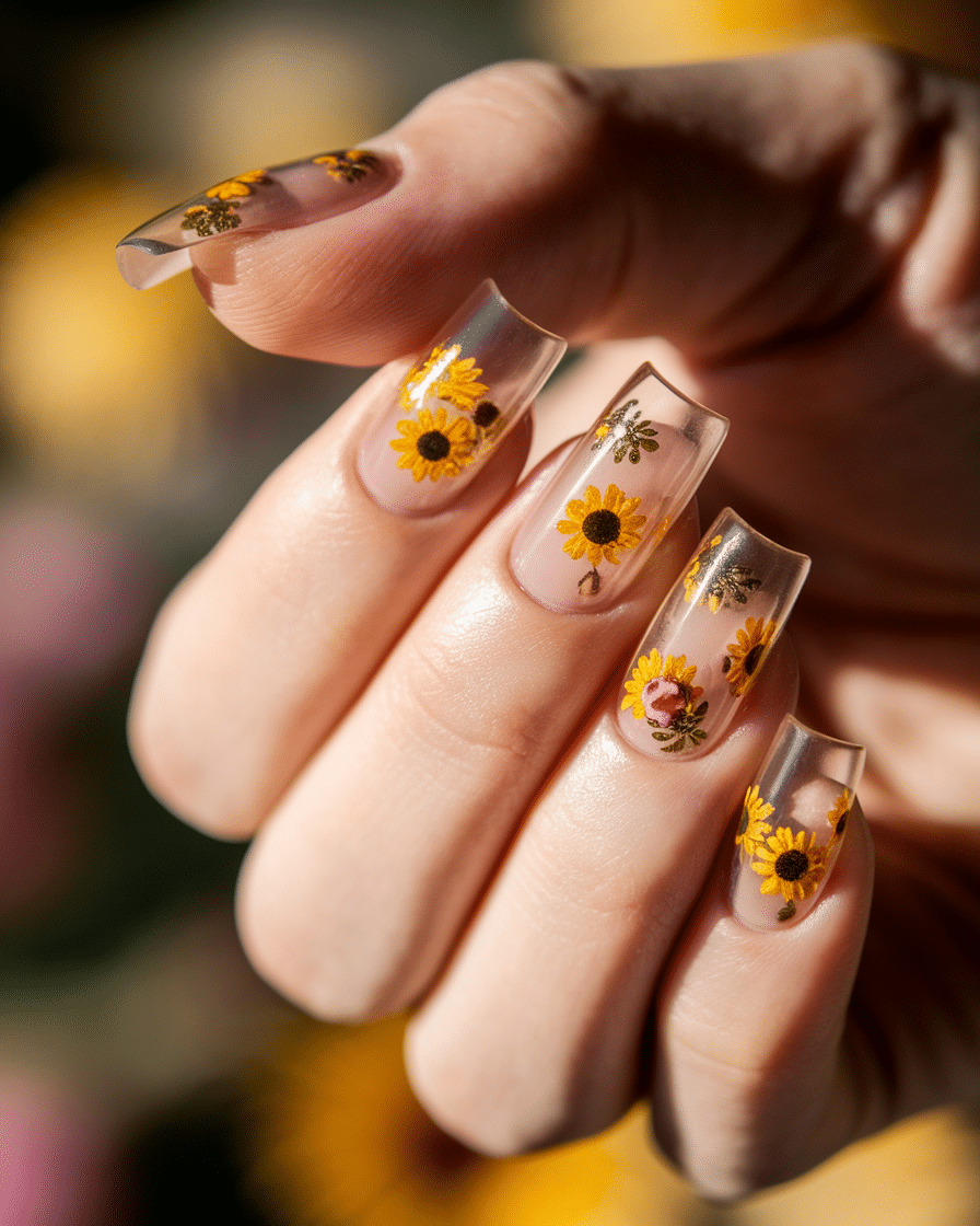 0014_1_a-close-up-photograph-of-a-beautifully-m_AgLSXN72R2SiO-imDKYHKw_XFbtt0fkQYuFcqHDQeH9Ug_cover Radiant Floral Nail Art: Embrace Sunshine with Yellow Sunflower Designs