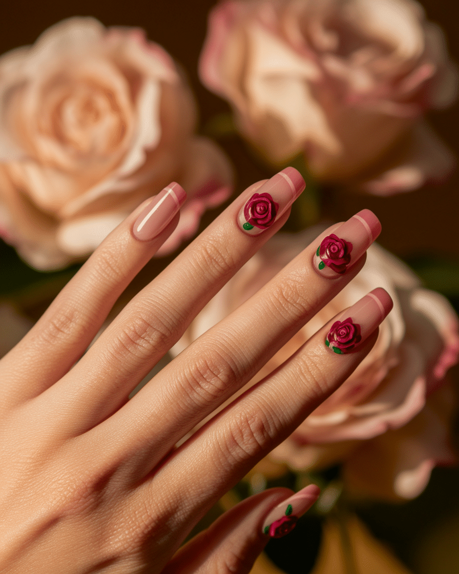 0014_1_a-delicate-hand-with-slender-fingers-is-_qoPI3gU_TGyARVQ0Pbs81Q_k7-835APTIu033Nerq_FKw_cover The Timeless Elegance of Floral French Nail Designs