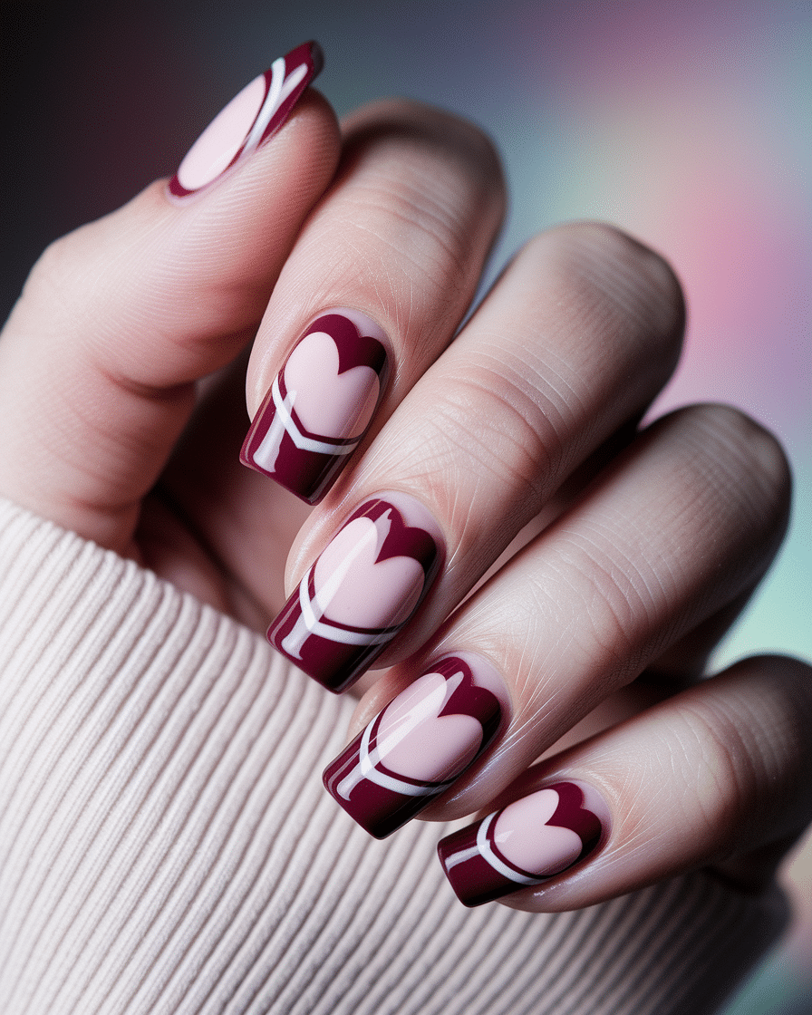 0014_3_a-close-up-photograph-of-a-beautifully-m_rZOIK_cDQ5K5SUTPyoctGA_U1MpqKSWQWKW2Ty7pYGe3w How to Elevate Your Look with Cherry French Tip Nail Designs