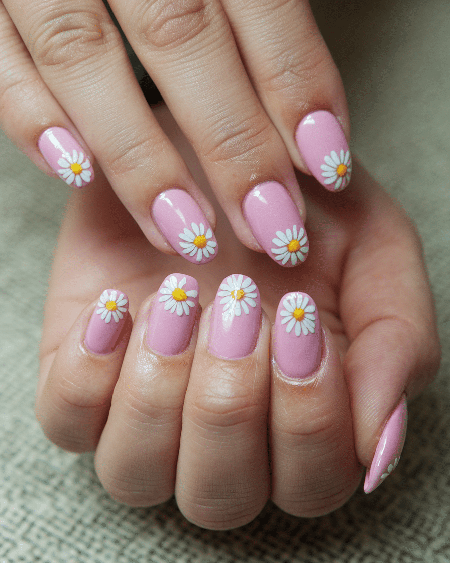 The Blooming Beauty of Daisy Nail Designs