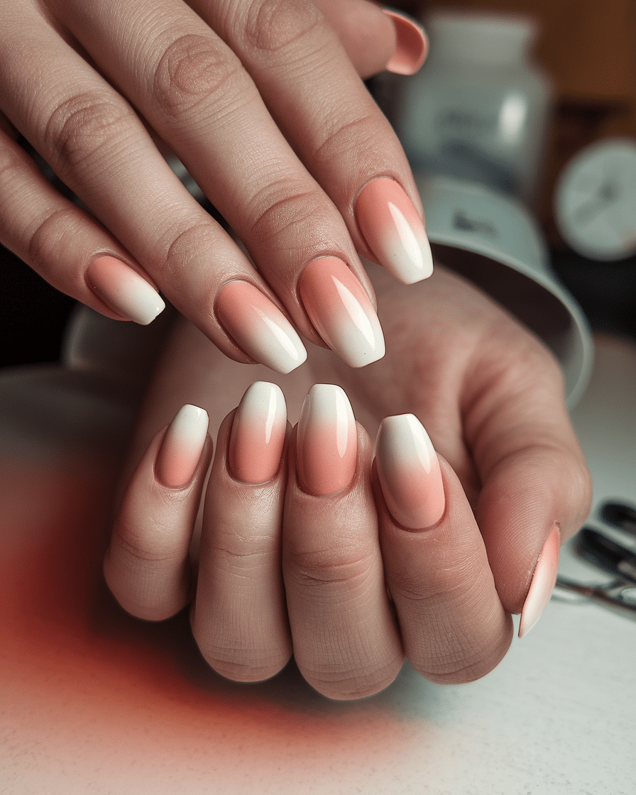 0014_3_a-photo-of-a-woman-s-hand-with-peachy-om_f6C6t26kRF2sA-hW1l0Q5Q_YbxfFuPlQZe69o8lWC1MnQ Spring’s Sweetest Touch: Embracing Pastel Nail Trends in 2025