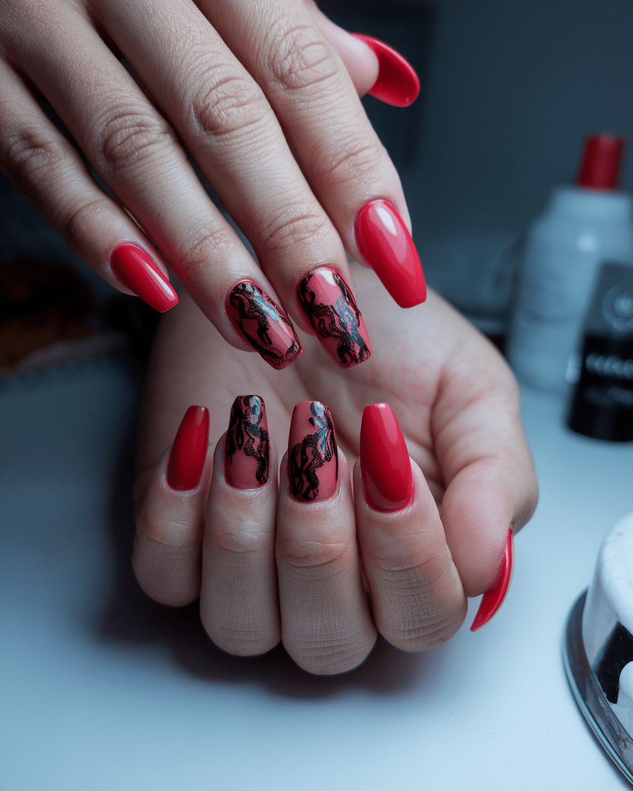 0014_4_a-photo-of-a-hand-with-long-red-nails-ad_xV0xt5JwQvawlAHb_DXgiA_mg53nRMhQrq8vulkUM1q2w The Power of Red and Black Nails: Bold, Timeless, and Unapologetically Stylish