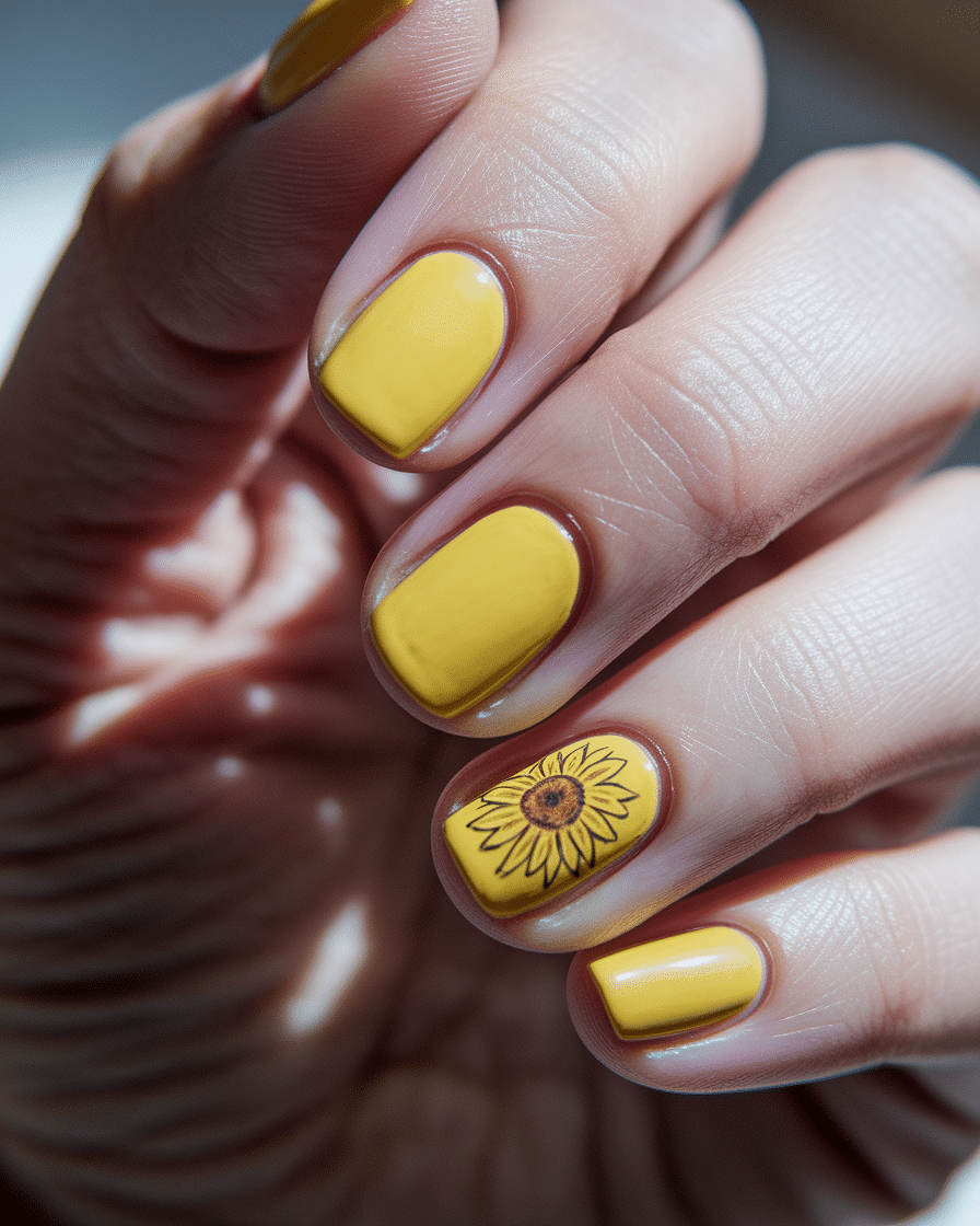 0015_2_a-close-up-photograph-of-a-beautiful-han_ZkQDo5TISEa8OmbHvccimQ_U4sbKm4nQVGjMK-OBTOOkQ Radiant Floral Nail Art: Embrace Sunshine with Yellow Sunflower Designs