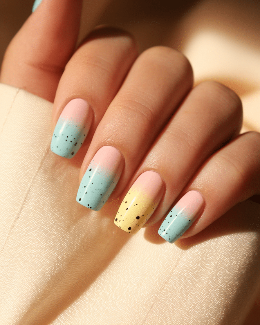 0015_2_a-close-up-photograph-of-a-beautifully-m_Xl1qN4V1Rv6_l3qZLC9dWA_vN04b5x1T6SpqfcKcscNvA The Joy of Spring Nails: Embracing the Beauty of Soft Colors and Speckled Art