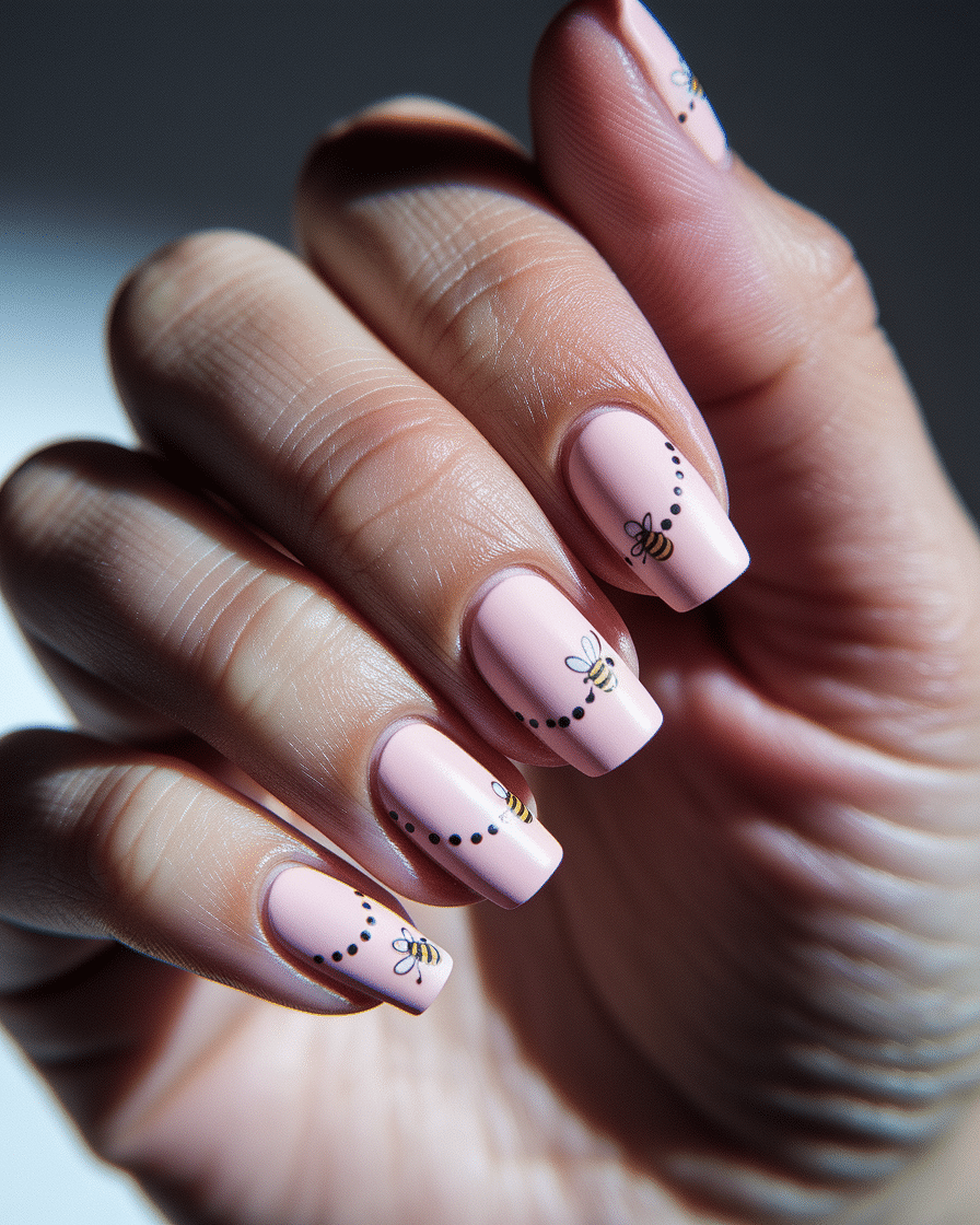 0015_4_a-close-up-photograph-captures-a-beautif_kii_ePzeSf2qOsaZEzwDpQ_srUcKB1GRAiacHrHZGh0BA Sweet Spring Nail Trends 2025: Pink Hues and Bee-Inspired Magic