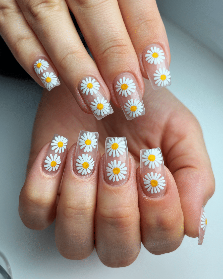 The Blooming Beauty of Daisy Nail Designs
